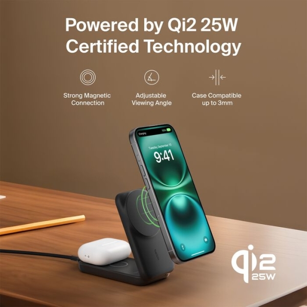 Belkin UltraCharge 2in1 Foldable Magnetic Şarj Aleti (WIZ038) — ürün görseli 6