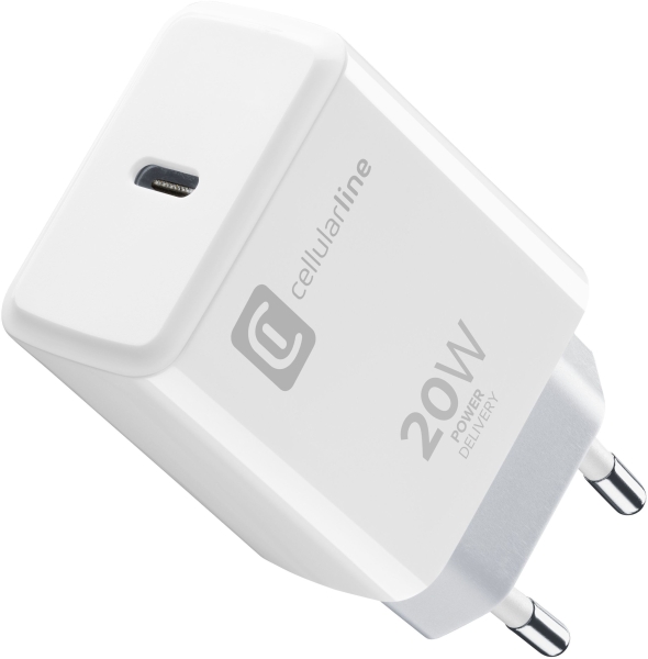 Cellularline USB-C Charger Kit 20W Şarj Aleti (ACHIPHKITC2LMFI20W) — ürün görseli 4