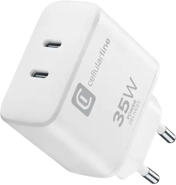 Cellularline Dual Charger 35W Şarj Aleti (ACHIPHUSB2PD35WW) — ürün görseli 2
