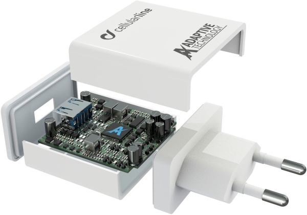 Cellularline Adaptive Fast Charger Kit 15W Şarj Aleti (ACHSMKIT15WMUSBW) — ürün görseli 3