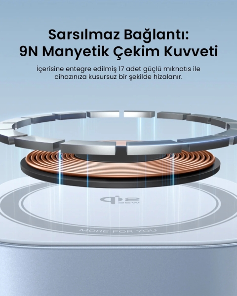 Ugreen MagFlow 2in1 Qi2 25W Şarj Aleti (55960B) — ürün görseli 5
