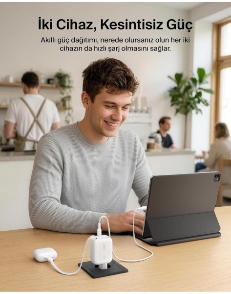 Belkin UltraCharge Retractable GaN 45W Şarj Aleti (WCH023KQ) — ürün görseli 7