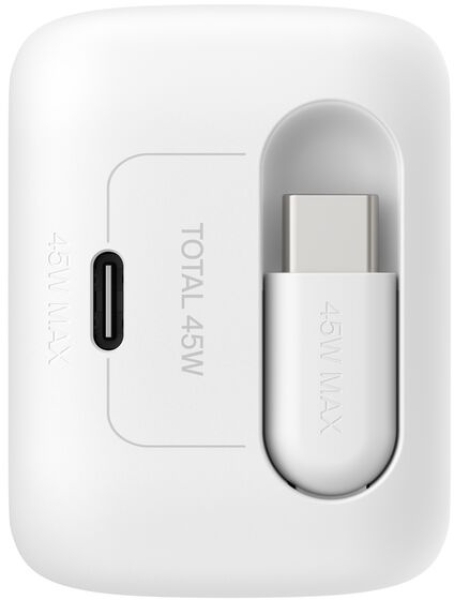 Belkin UltraCharge Retractable GaN 45W Şarj Aleti (WCH023KQ) — ürün görseli 3