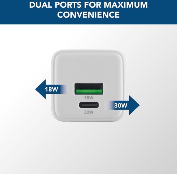 Cellularline Multipower 30W Kit Şarj Aleti (ACHKITC2CGAN30TABW) — ürün görseli 2