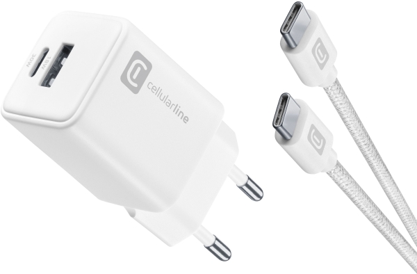 Cellularline Multipower 30W Kit Şarj Aleti (ACHKITC2CGAN30TABW)