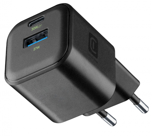 Cellularline Multipower 2 Gan 30W Şarj Aleti (ACHGANENTRY2PD30WK)