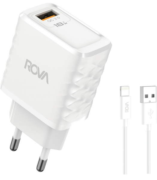 Rova SB113L 18W Şarj Aleti (Lightning)
