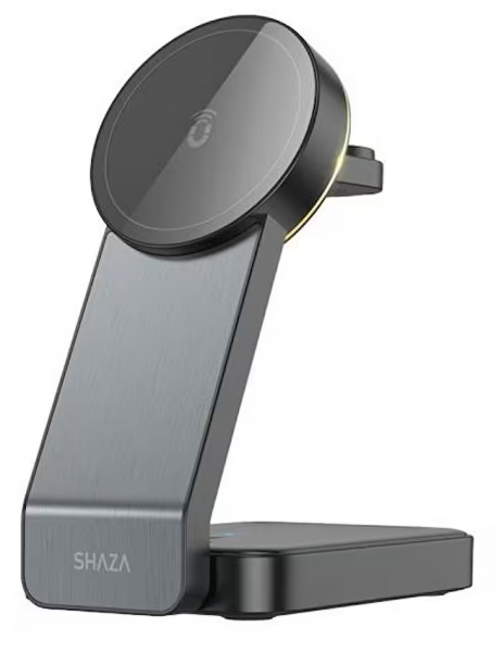 Shaza 3 in 1 Katlanabilir Kablosuz Şarj Aleti (SG1501/WT) — ürün görseli 2