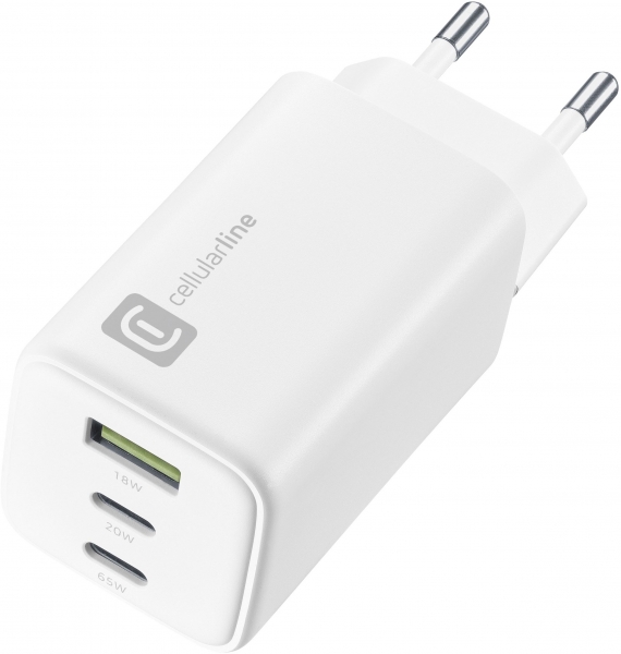 Cellularline Multipower 65W Şarj Aleti (Kablo) (ACHKITC2CGAN65TABW) — ürün görseli 3