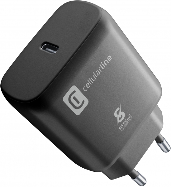 Cellularline Super Fast Charger 25W Şarj Aleti (ACHSMUSBCPD25W)