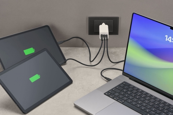 Cellularline Multipower 65W Şarj Aleti (ACHUSB3GAN65WTABW) — ürün görseli 2