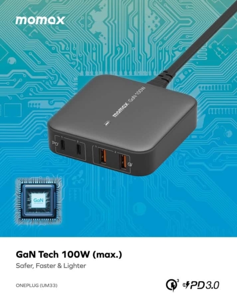 Momax OnePlug 100W Şarj Aleti (UM33) — ürün görseli 7