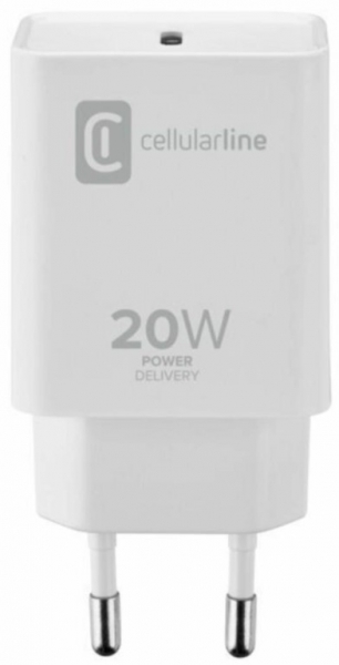 Cellularline USB-C Charger 20W Şarj Aleti (ACHIPHUSBCPD20WW) — ürün görseli 2
