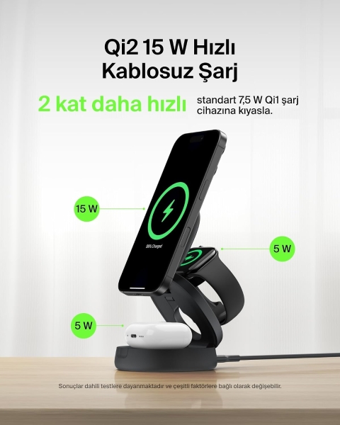Belkin BoostCharge 3in1 Convertible Magnetic Şarj Aleti (WIZ034) — ürün görseli 6