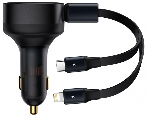 Baseus Enjoyment Retractable 2 in 1 30W Şarj Aleti (CGTX000001)