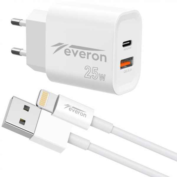 Everon EVR-023-I Şarj Aleti (Lightning)