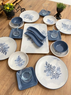 Keramika Blue Magic 21 Parça Kahvaltı Takımı