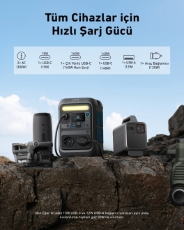 Anker Solix C300X AC Taşınabilir Güç İstasyonu (A1723311) — ürün görseli 3