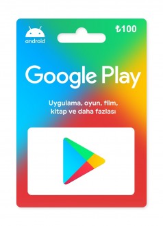 Google Play 100 TL Hediye Kartı (100 ₺)