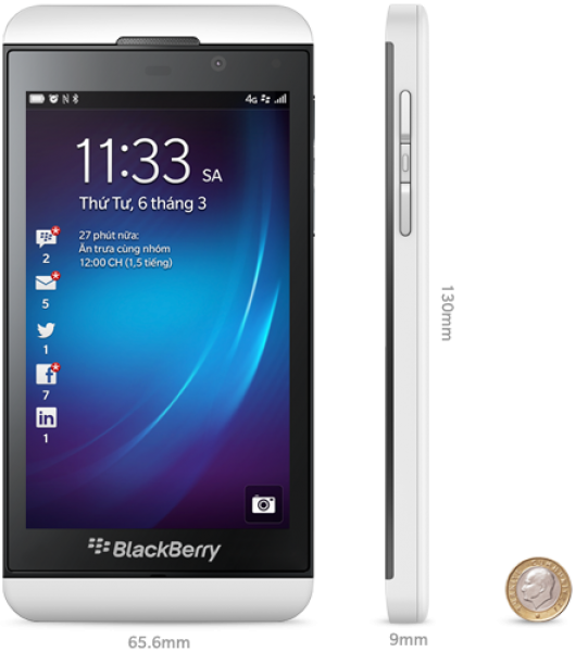 BlackBerry Z10 (STL-100-1) — ürün görseli 2