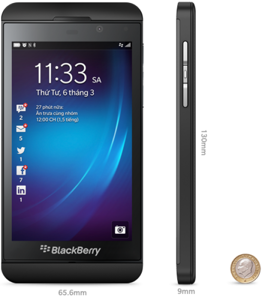 BlackBerry Z10 (STL-100-1) — ürün görseli 3