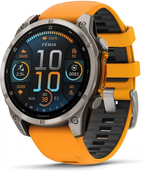 Garmin Fenix 8 47mm Sapphire Aktivite Saati (010-02904-11)