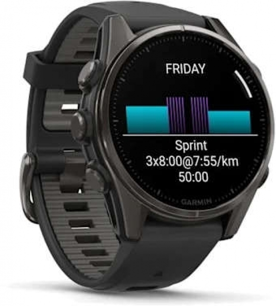Garmin Fenix 8 43mm Sapphire Titanium Aktivite Saati (010-02903-21) — ürün görseli 3