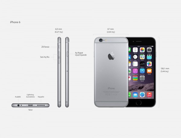 Apple iPhone 6 (16 GB) (MG482TU/A, MG472TU/A) — ürün görseli 13