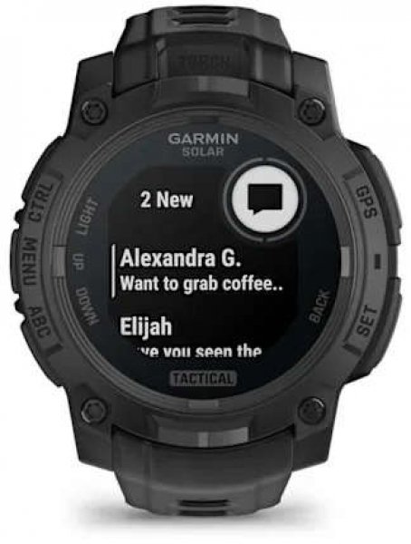 Garmin Instinct 3 Solar Tactical 45mm Aktivite Saati (010-02934-50) — ürün görseli 2
