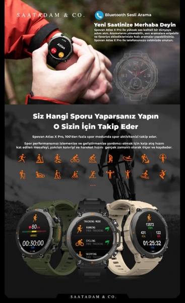 Spovan AtlasX Pro Akıllı Saat — ürün görseli 4