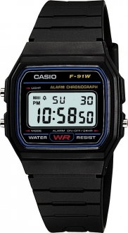 Casio F-91W-1DG Kol Saati (Silikon / Siyah) — ürün görseli 1