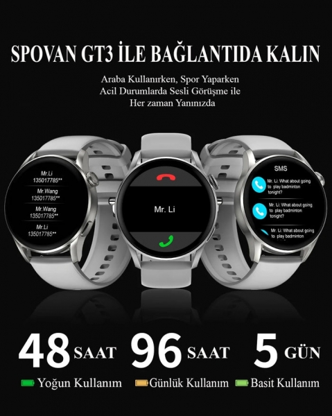 Spovan GT3 Akıllı Saat — ürün görseli 7