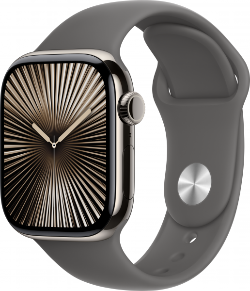 Apple Watch Series 10 Cellular 46mm Titanyum Kasa ve Spor Kordon Akıllı Saat (MWYD3TU/A) — ürün görseli 2