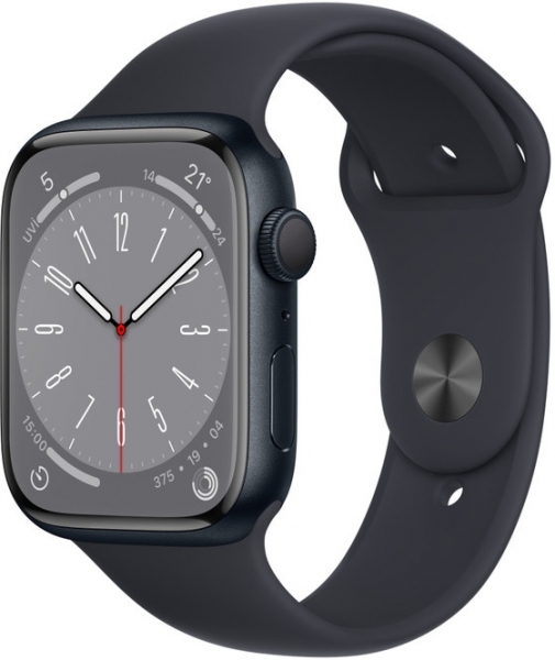 Apple Watch Series 8 45mm Alüminyum Kasa ve Spor Kordon Akıllı Saat (MNP13TU/A)