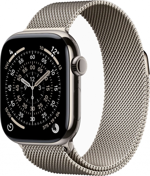 Apple Watch Series 11 Cellular 46mm Titanyum Kasa ve Milano Loop Akıllı Saat