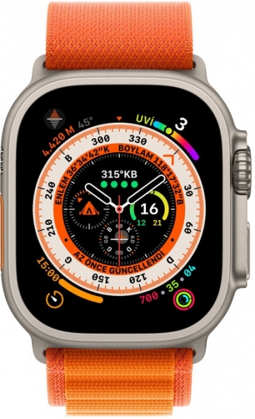 Apple Watch Ultra Titanyum Kasa ve Alpine Loop Akıllı Saat — ürün görseli 4
