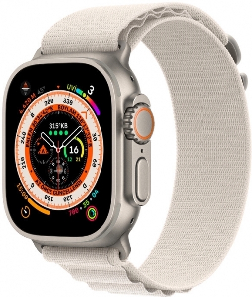 Apple Watch Ultra Titanyum Kasa ve Alpine Loop Akıllı Saat — ürün görseli 3