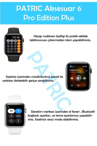 Patric 6 Pro Edition Plus Akıllı Saat (PTRCW6) — ürün görseli 4