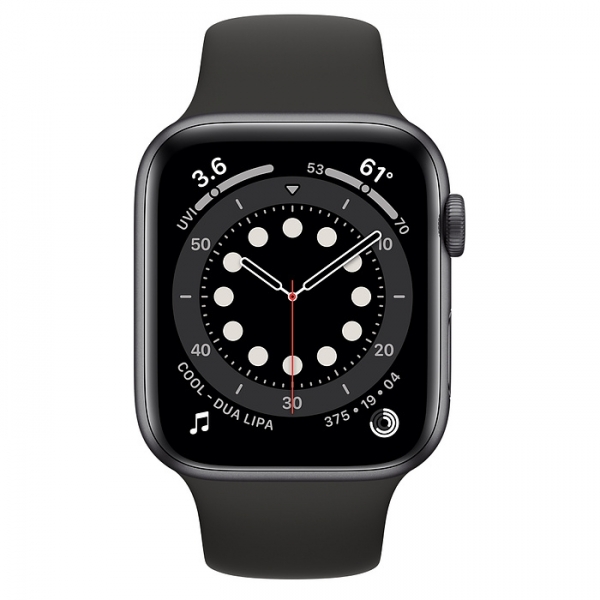 Apple Watch Series 6 (44mm) Uzay Grisi Alüminyum Kasa ve Spor Kordon Akıllı Saat — ürün görseli 2