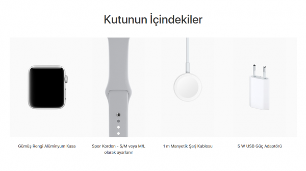 Apple Watch Series 3 38mm Alüminyum Kasa ve Spor Kordon Akıllı Saat — ürün görseli 7