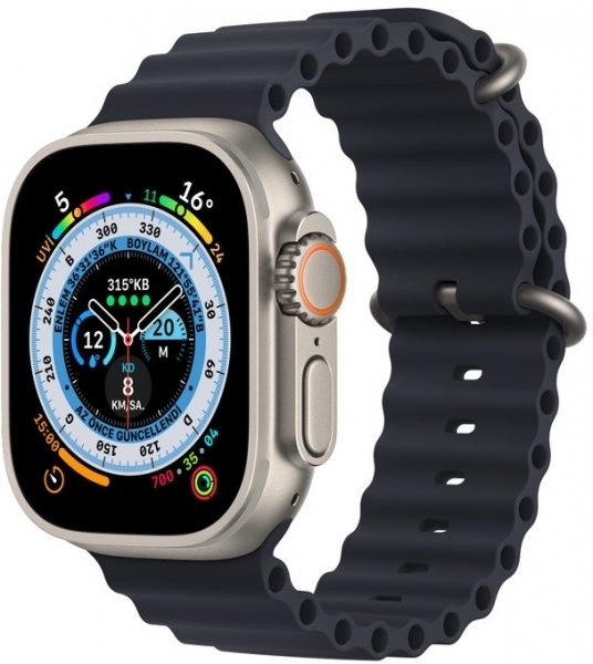 Apple Watch Ultra Titanyum Kasa ve Ocean Kordon Akıllı Saat — ürün görseli 2