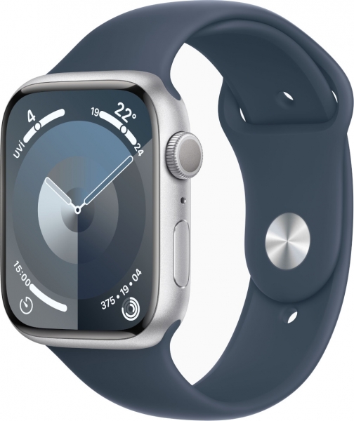 Apple Watch Series 9 45mm Alüminyum Kasa ve Spor Kordon Akıllı Saat (MR9E3TU/A)