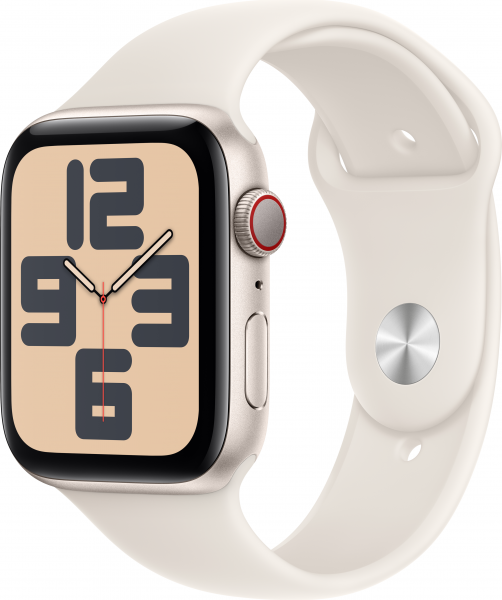 Apple Watch SE 2 2024 Cellular 44mm Alüminyum Kasa ve Spor Kordon Akıllı Saat (MXGL3TU/A) — ürün görseli 3