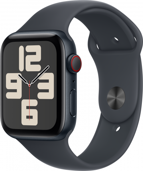 Apple Watch SE 2 2024 Cellular 44mm Alüminyum Kasa ve Spor Kordon Akıllı Saat (MXGL3TU/A)