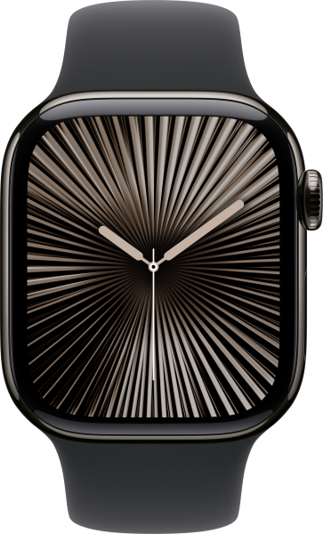 Apple Watch Series 10 Cellular 42mm Titanyum Kasa ve Spor Kordon Akıllı Saat (MWXG3TU/A) — ürün görseli 4