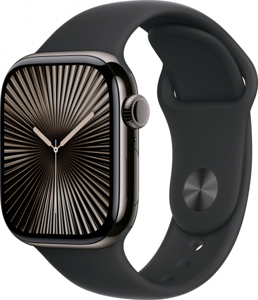 Apple Watch Series 10 Cellular 42mm Titanyum Kasa ve Spor Kordon Akıllı Saat (MWXG3TU/A)