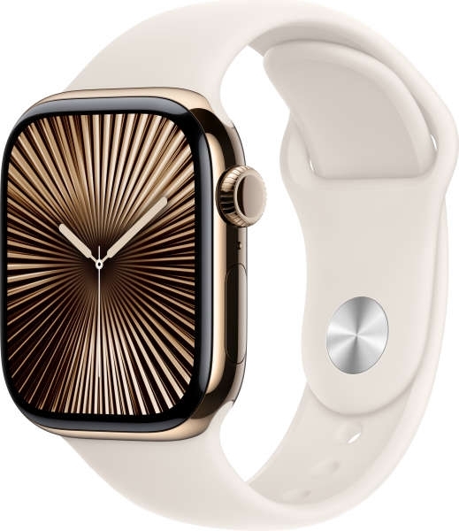 Apple Watch Series 10 Cellular 42mm Titanyum Kasa ve Spor Kordon Akıllı Saat (MWXG3TU/A) — ürün görseli 3