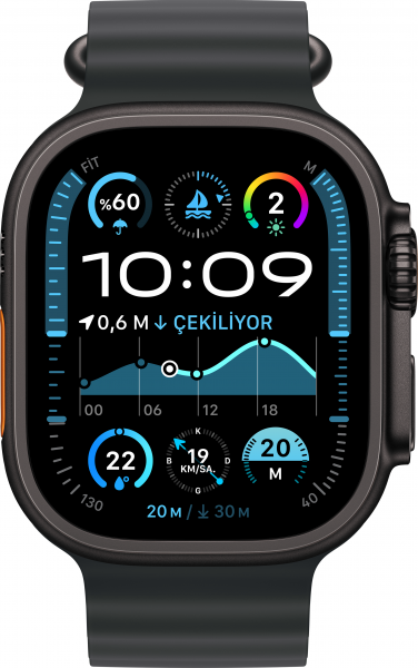 Apple Watch Ultra 2 2024 Ocean Kordon Akıllı Saat (MX4P3TU/A) — ürün görseli 3