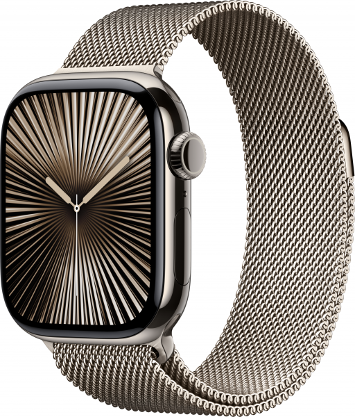 Apple Watch Series 10 Cellular 42mm Titanyum Kasa ve Milano Loop Akıllı Saat (MX053TU/A) — ürün görseli 2