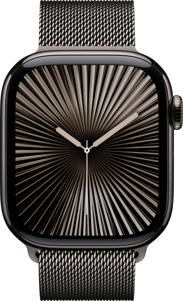 Apple Watch Series 10 Cellular 42mm Titanyum Kasa ve Milano Loop Akıllı Saat (MX053TU/A) — ürün görseli 4